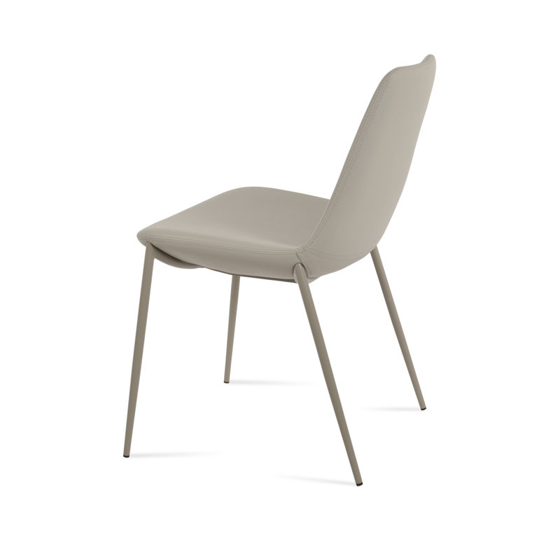 Eiffel Classy Dining Chair, Light Gray, Red Powder