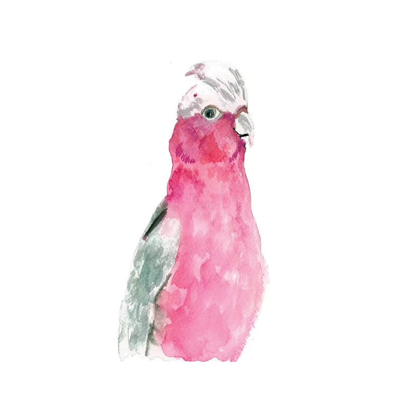Fuschia Feathers by Albina Bratcheva - Wrapped Canvas Gallery-Wrapped Canvas Giclée, 20.32 cm H x 30.48 cm W