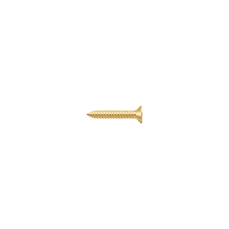 Deltana SCWB14125CR003 Wood Screw, SB, #14 x 1-1/4" in PVD Polished Brass