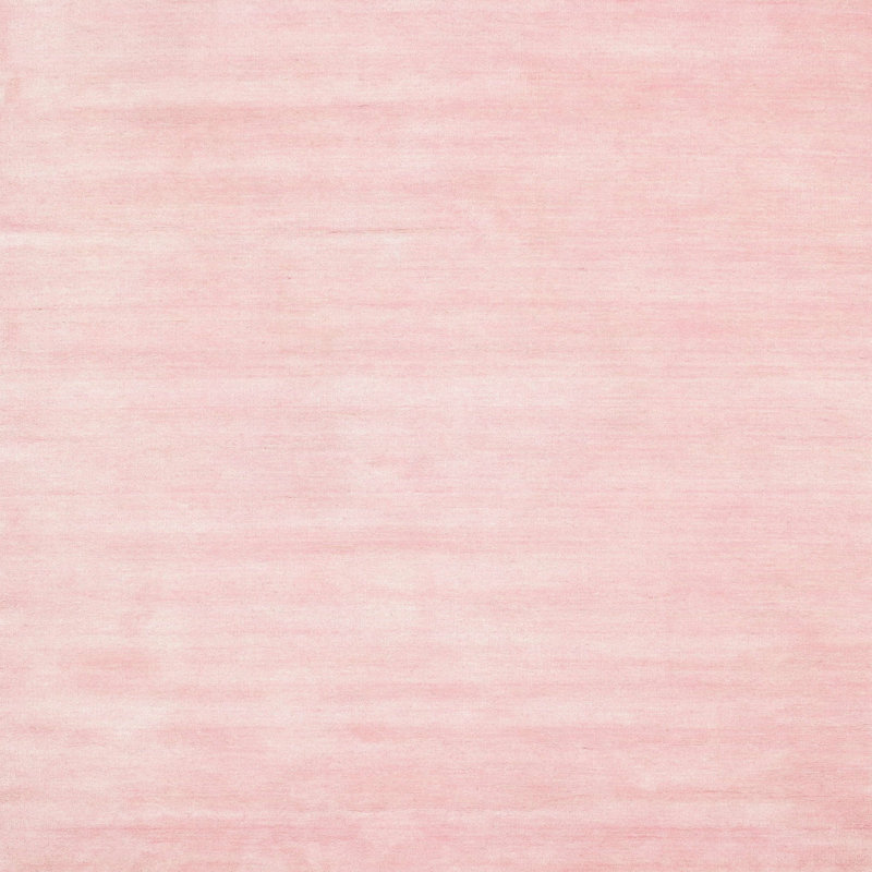Tapis de zone rose contemporaine, Carré 7 pi