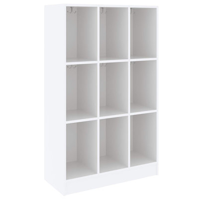 Triple Wide Nine Compartment Classroom Cabinet Locker
