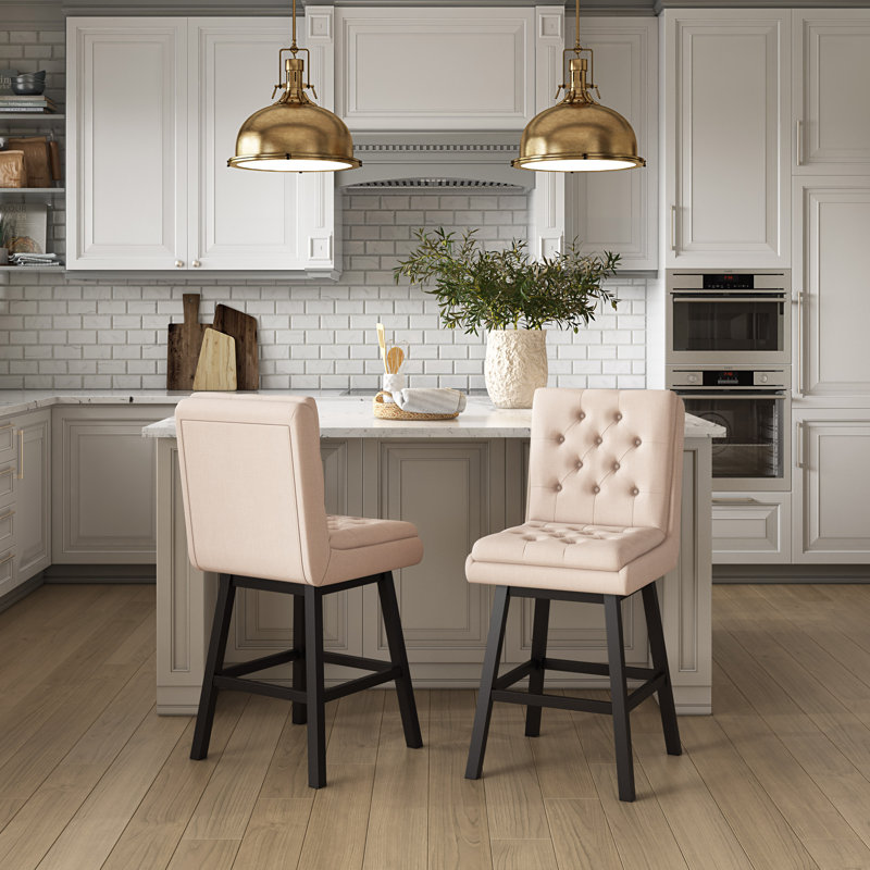 Tabouret de comptoir 26,5 po Sapphira, Beige
