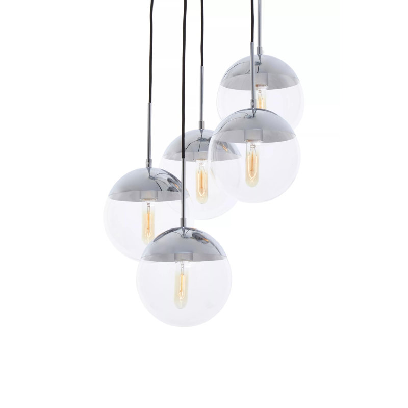 Royce 5 - Light Cluster Pendant, Silver