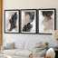 Neutre non blanchi IV - reproduction encadrée de qualité supérieure sur mesure mat - 3 pièces-2013705733-2013705734