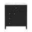 Meuble-lavabo noir 30 po avec lavabo-517484793-517484794
