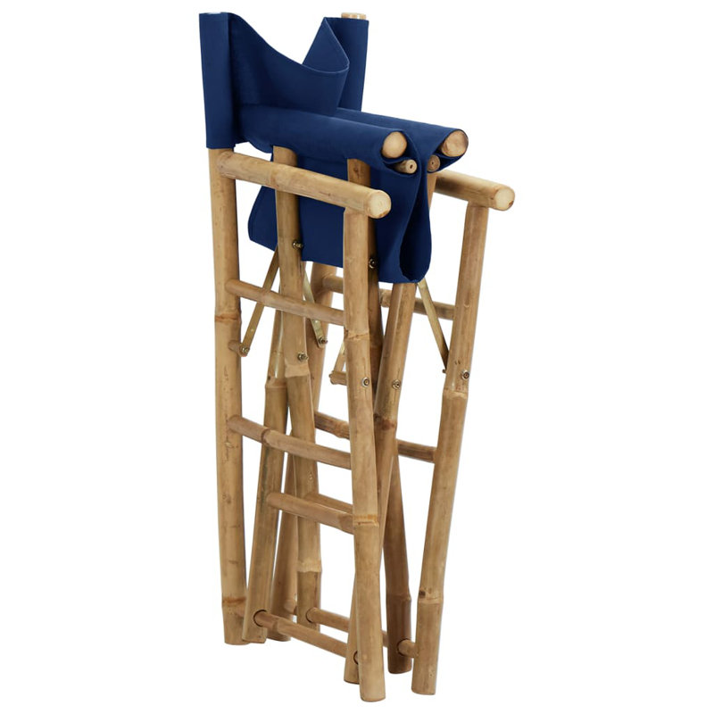 Gallatin Folding Director Chair, Blue