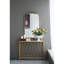 Miroir arqué 24 po x 42 po orné d'un décor baroque pour salle de bain