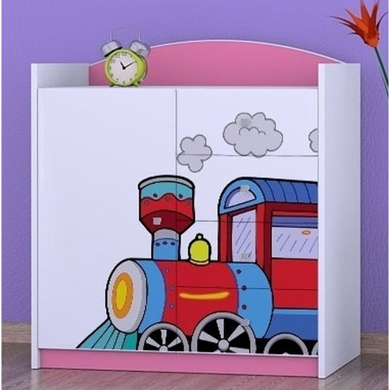 Niemann Kids 4 - Drawer Combo Dresser, Pink