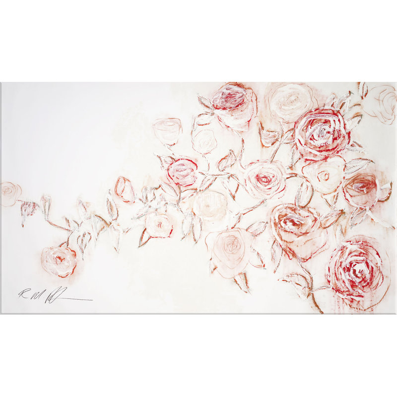 Climbing Roses Print by Robert Robinson