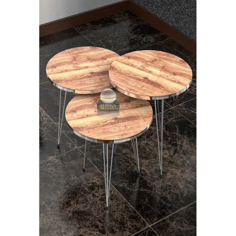 Mario Living Room Table Set, Walnut