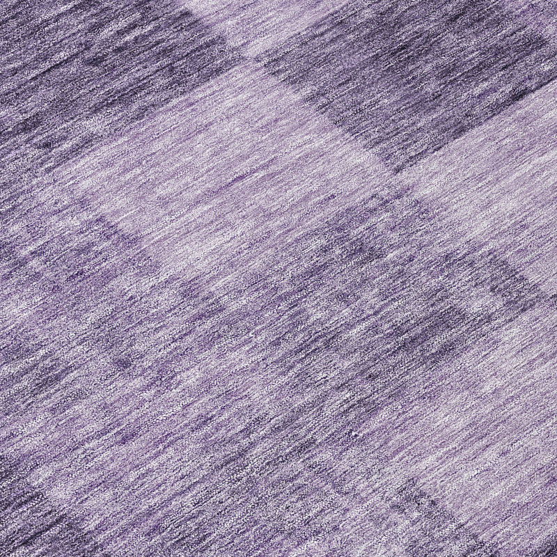 Elise Purple Washable Indoor-Outdoor Rug - , 8' x 8'