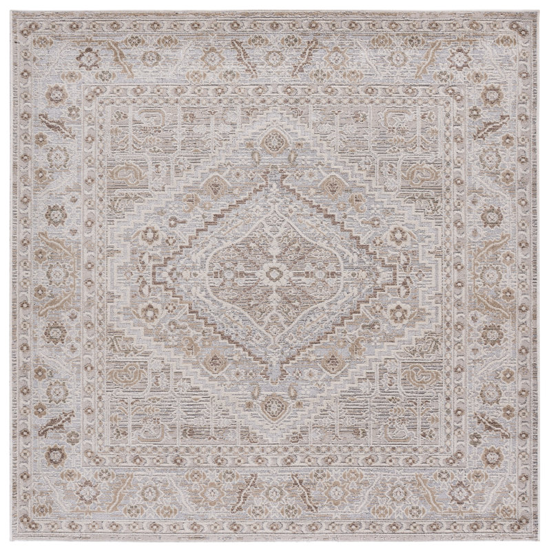 Miranda 304 Performance Oriental Rug, Square 6'6"
