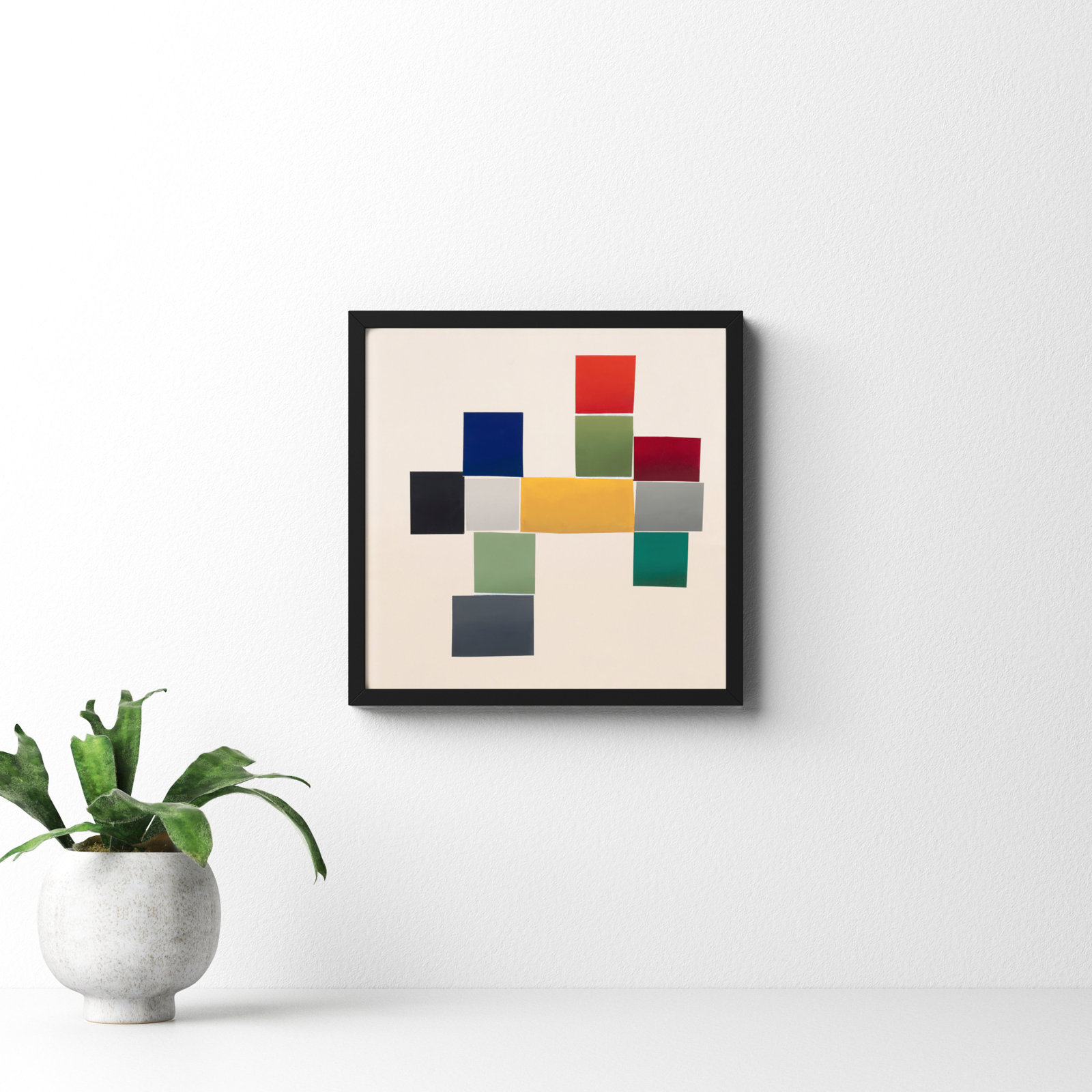Jewels 1 by Lee Lessem, Black Framed, 16" W x 16" H