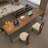 Walnut Rectangular Solid Wood Writing desk-341537993