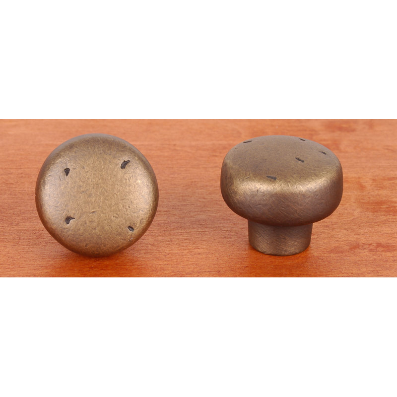 CK Series 1 3/8" Diameter Mushroom Knob, Antique English