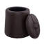 Repose-pieds rond en similicuir Adylee-1541653114