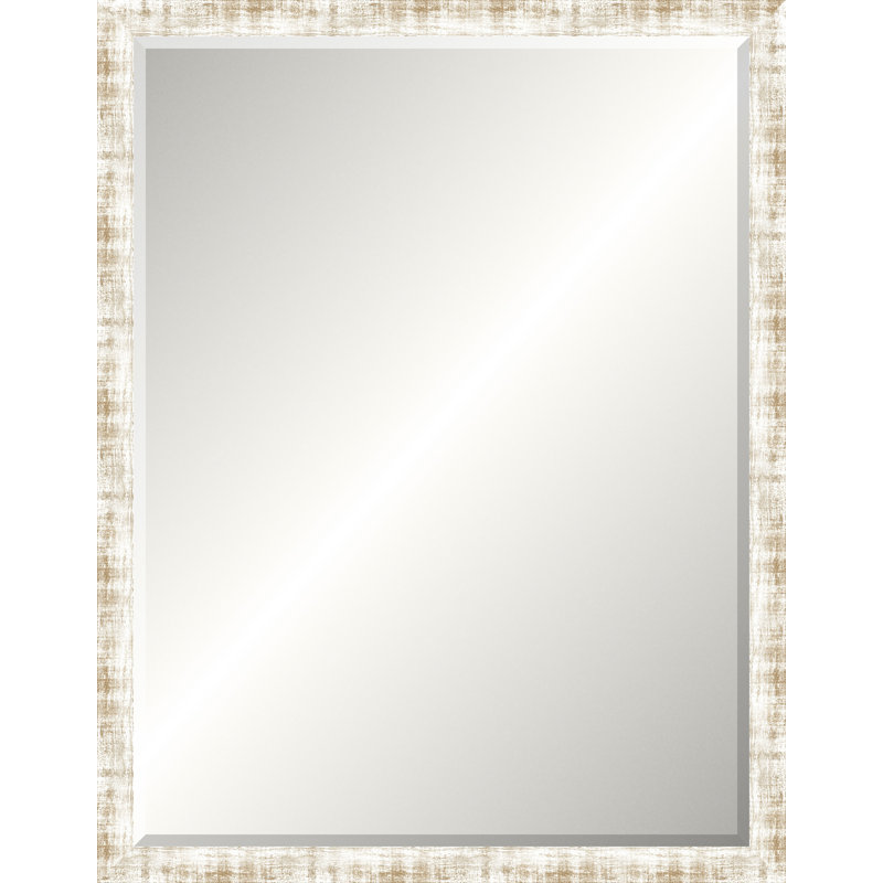 Faded White Legacy Mirror, Medium rectangle