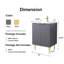 Ensemble de meuble-lavabo simple 24 po gris