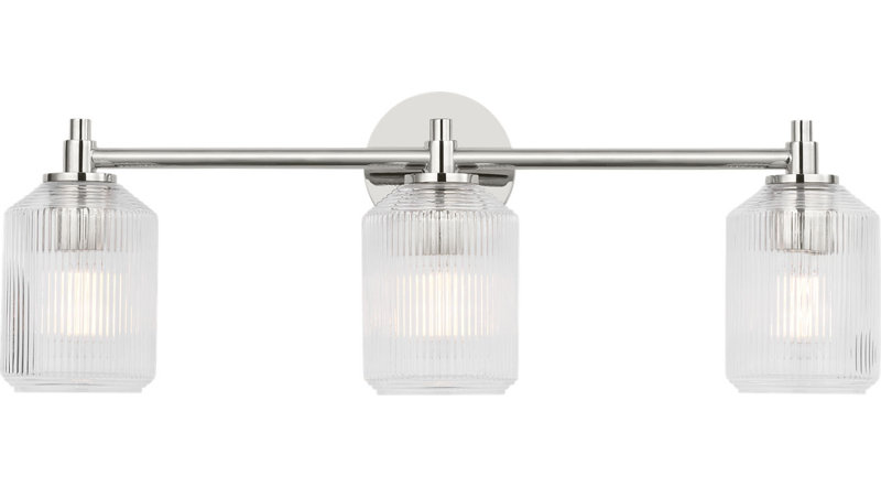 Barstow Bath, 9" H x 25.5" W x 6.125" D, Polished Nickel
