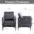 29" W Upholstered Velvet Club Accent Chair-336340862