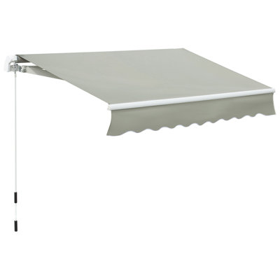 Auvent de terrasse rétractable extérieur 8 pi x 7 pi Outsunny