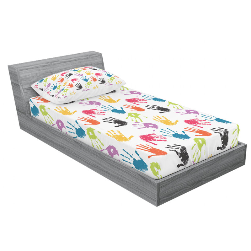 Microfiber Sheet Set, Twin Sheet Set with Fitted Sheet