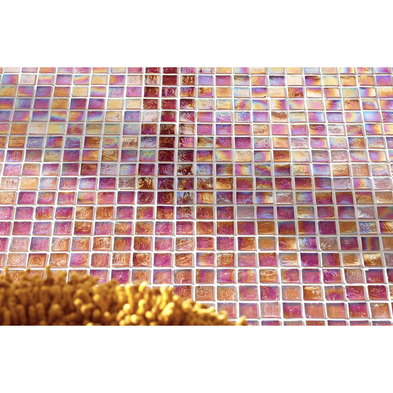 Wool 7/8" x 7/8" Cubes Glass Mosaic