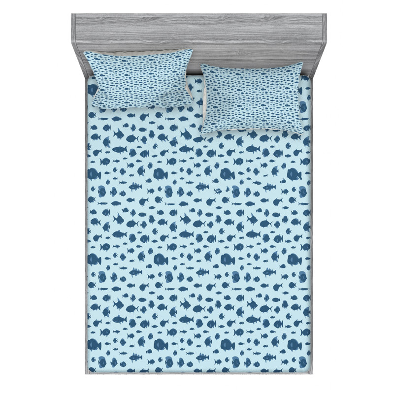 Microfiber Sheet Set, Queen Sheet Set with Fitted Sheet