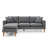 Upholstered L-Shaped Sectional Reversible-1098682548