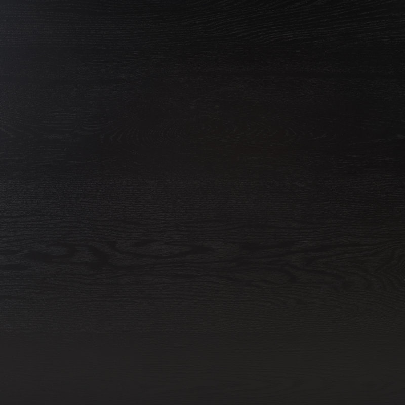 Aava Black Rectangular MDF Pedestal Dining Table