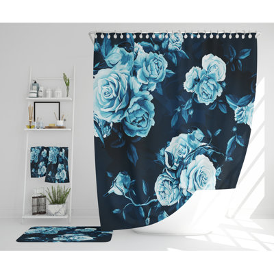 Nehaan Polyester Shower Curtain Set