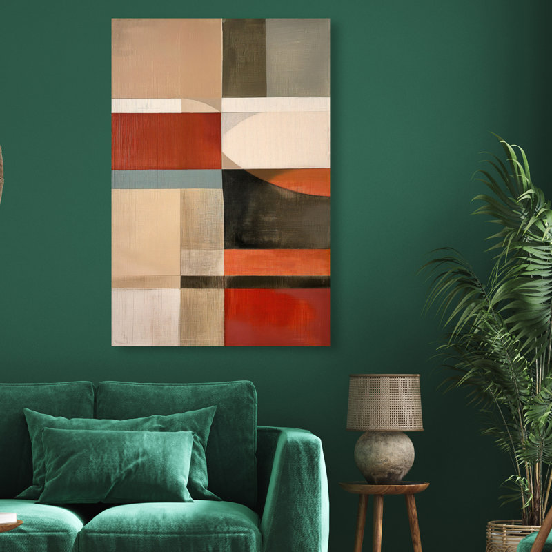 Pattern Pulse II Canvas Abstract Print by Oliver Gal, Black Frame, 10 x 15, 45"H x 30"W, Canvas Unframed