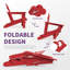 Chaise Adirondack pliante en polyéthylène haute densité Delman-66178262