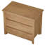 Table de chevet 32 po avec 3 tiroirs Farmhouse
