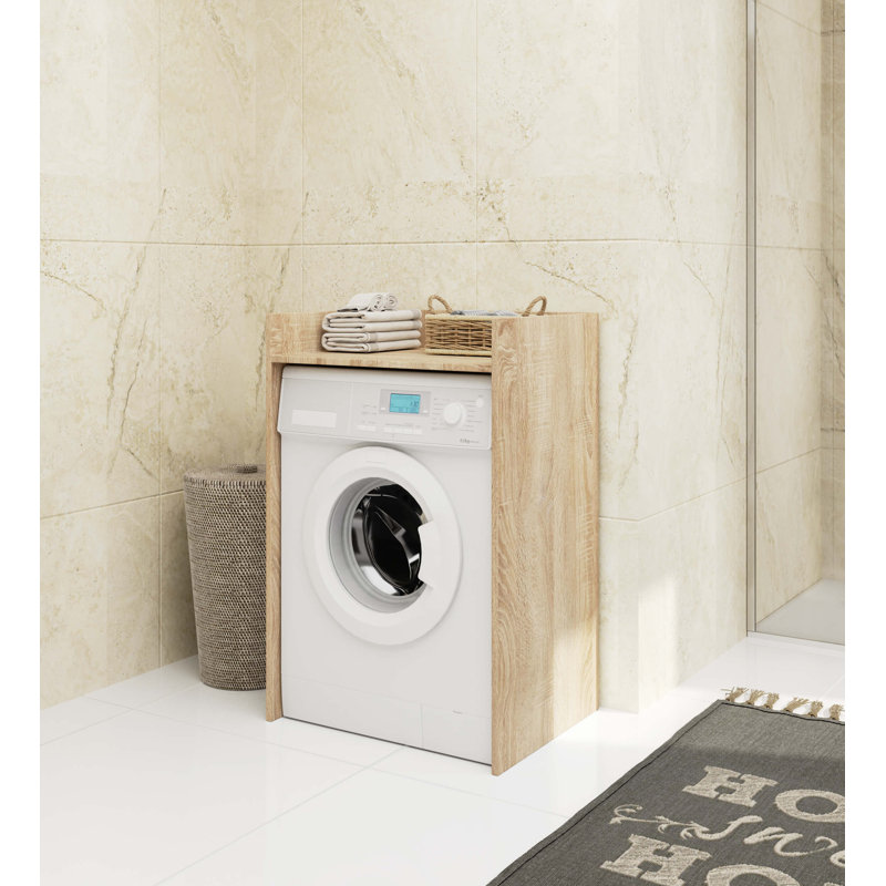 Laz-Son Freestanding Bathroom Cabinet, Natural