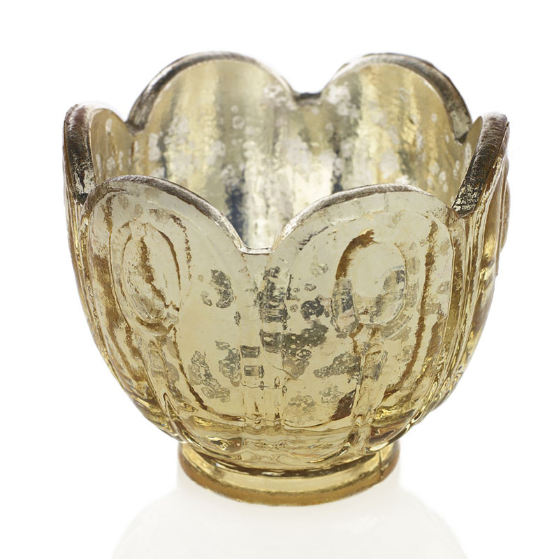 Jalyssia 2.75'' H Glass Tabletop Votive Holder