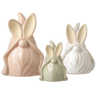 Porcelain Rabbit Gonks Set