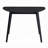 43" Real Rectangular Dining Table, Black Finish