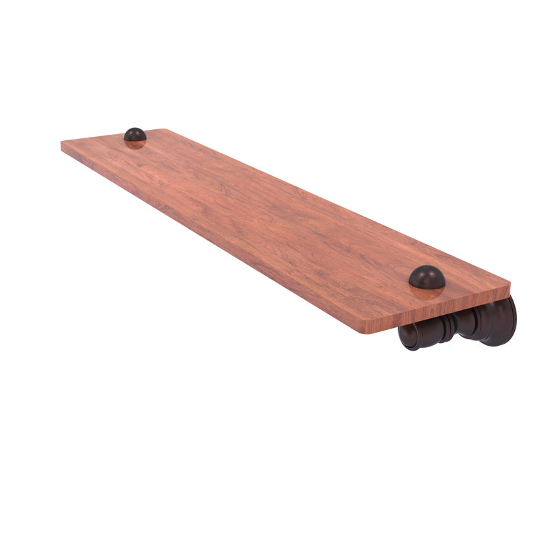 Tablette en bois Freyja, Bronze antique, H 2,4 po x l 22 po x P 5,54 po