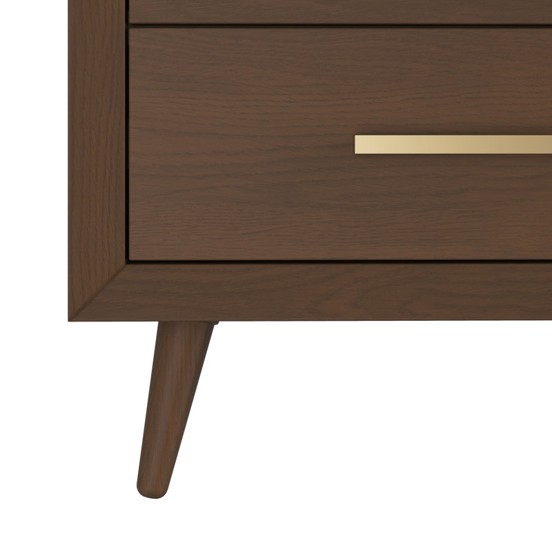 Commode double 6 tiroirs Cranbrook, Brun