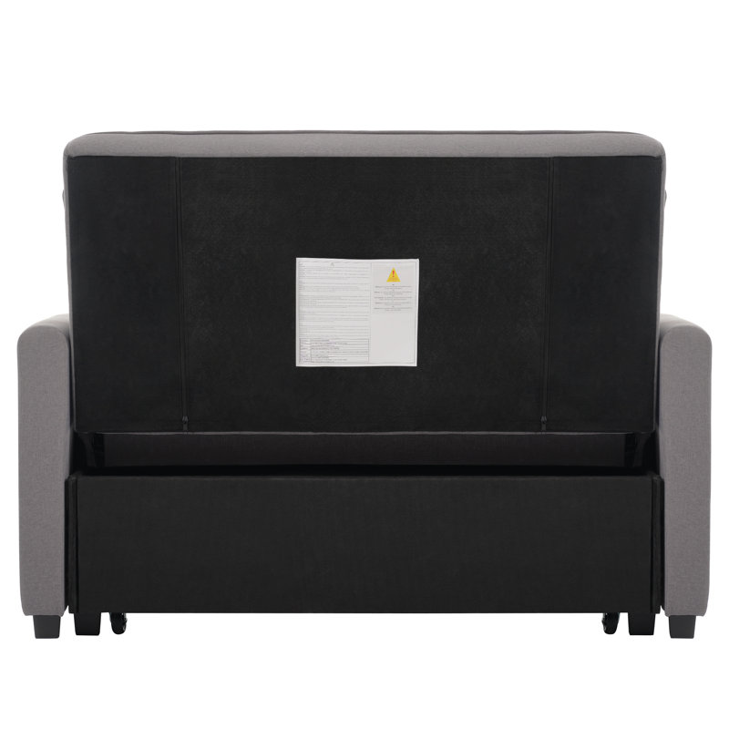 2 Seater Linen Sofa Bed