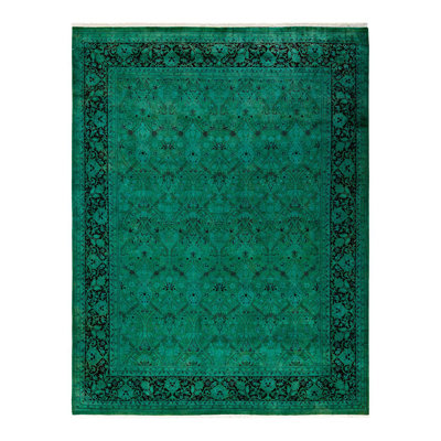 Tapis unique bleu 8 pi x 10 pi 6 po Yinita