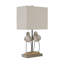 20" White Resin Birds Table Lamp With Shade-952771538