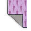 Tapis mauve rectangulaire tissé à la machine 4 pi x 6 pi