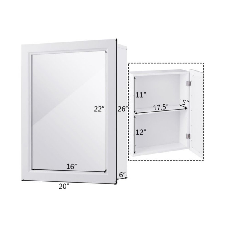 Rangement de salle de bain Jemar, Blanc