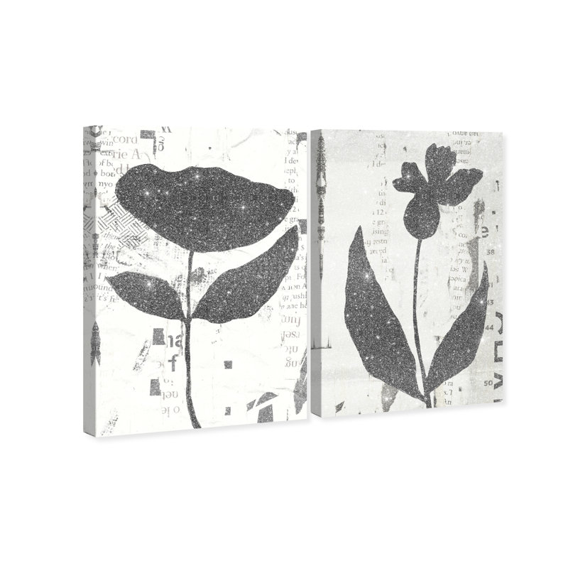 Single Flowers Set Set by Oliver Gal, 48"H x 32"W, Gallery Wrapped