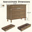 Commode 4 tiroirs avec pied en bois massif-2145691626