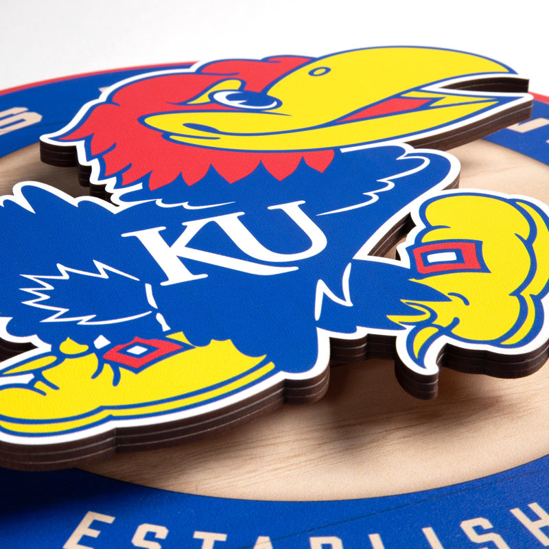 NCAA Kansas Jayhawks 3DX Circle Wall Art