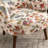 Upholstered Mid Century Modern Floral Accent Armchair with Solid Wood Legs-1694190711