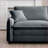 Ottoman Slate Gray Corduroy Footstool for 2-4 Seater Sofas | Wood Frame-1888576882